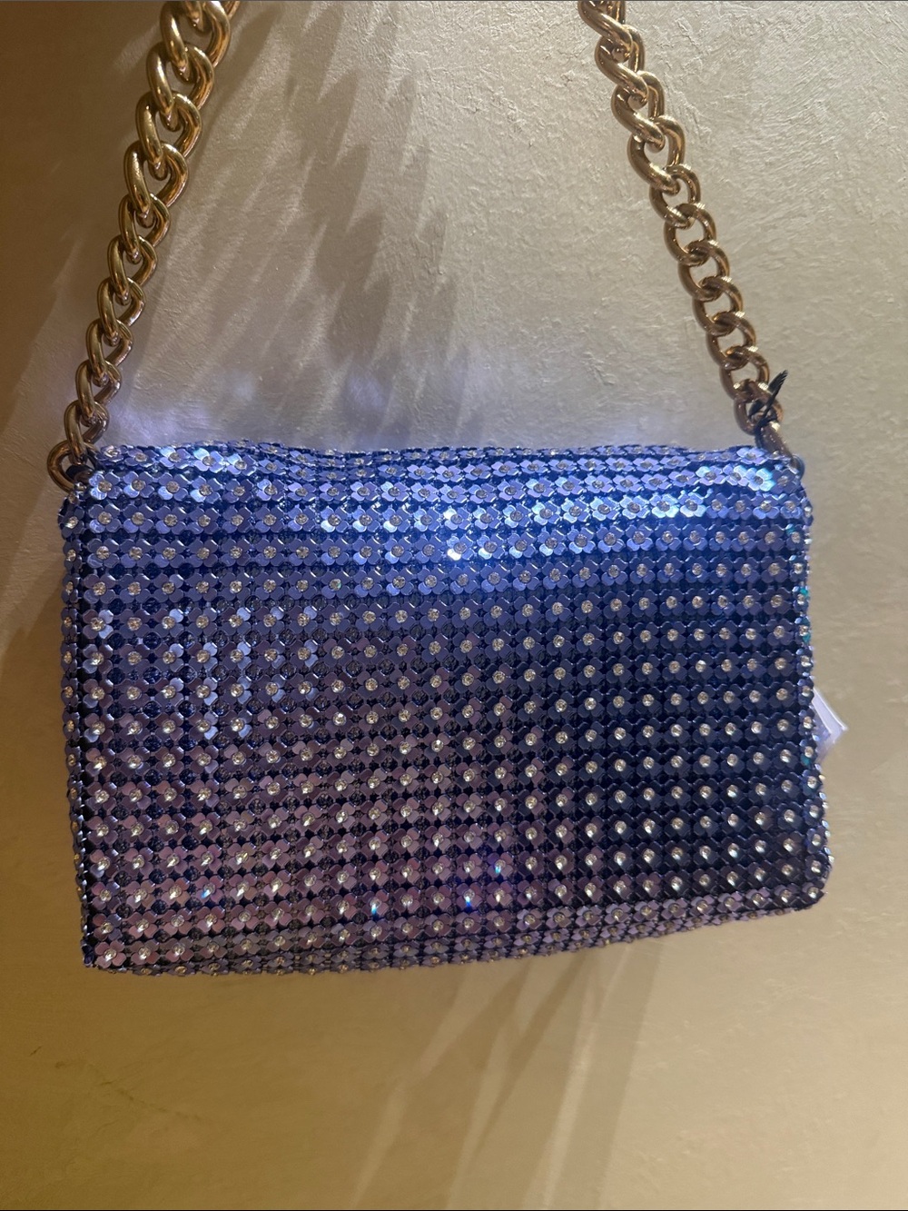 New Kurt Geiger London Embellished Crystal Shoulder Bag interior leather - Picture 11 of 11